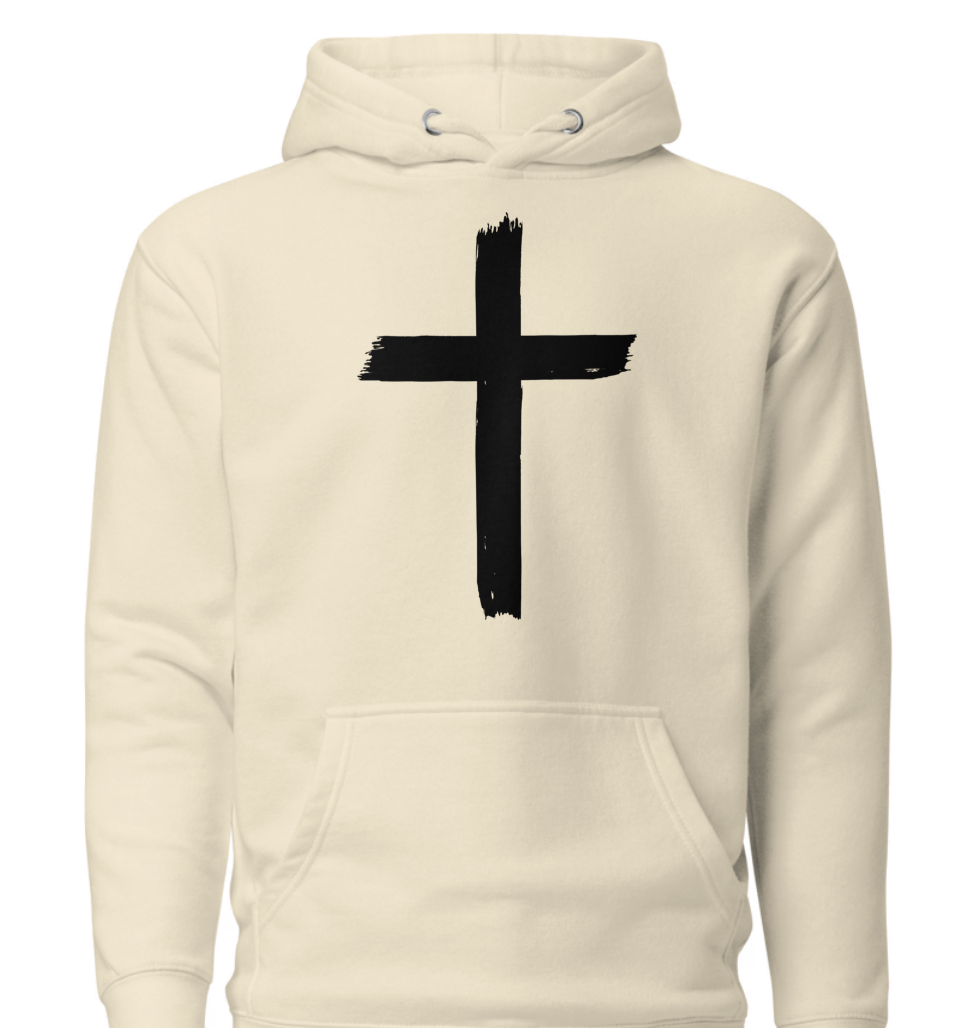 Unisex Hoodie - Front Cross : Back John 3:16