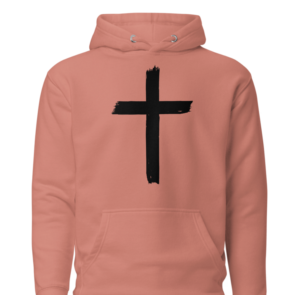 Unisex Hoodie - Front Cross : Back John 3:16
