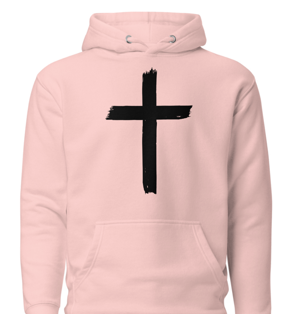 Unisex Hoodie - Front Cross : Back John 3:16