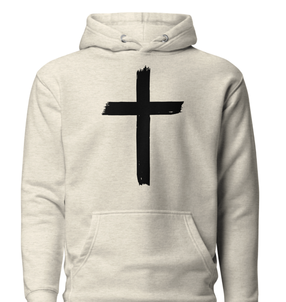 Unisex Hoodie - Front Cross : Back John 3:16