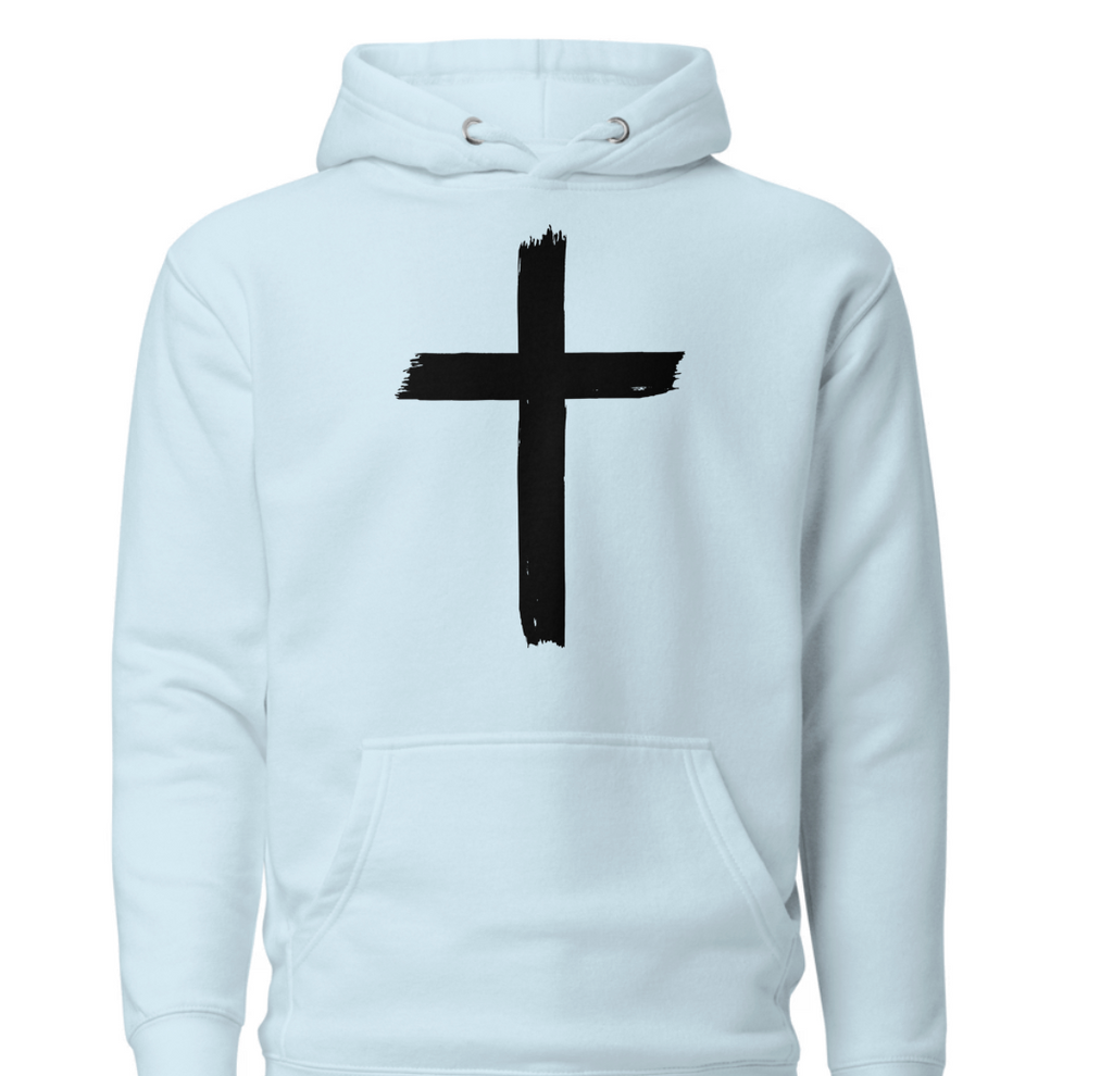Unisex Hoodie - Front Cross : Back John 3:16