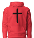 Unisex Hoodie - Front Cross : Back John 3:16