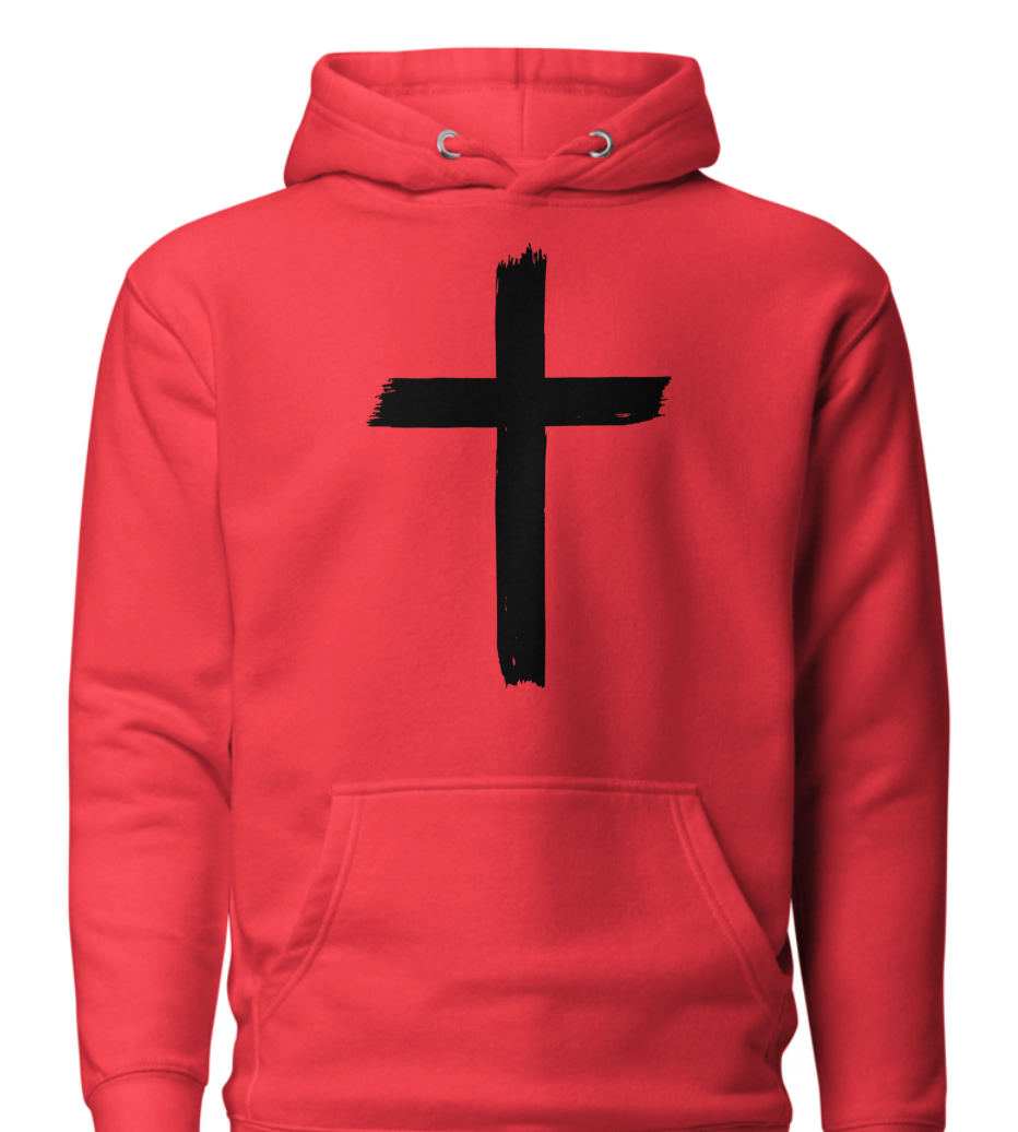 Unisex Hoodie - Front Cross : Back John 3:16