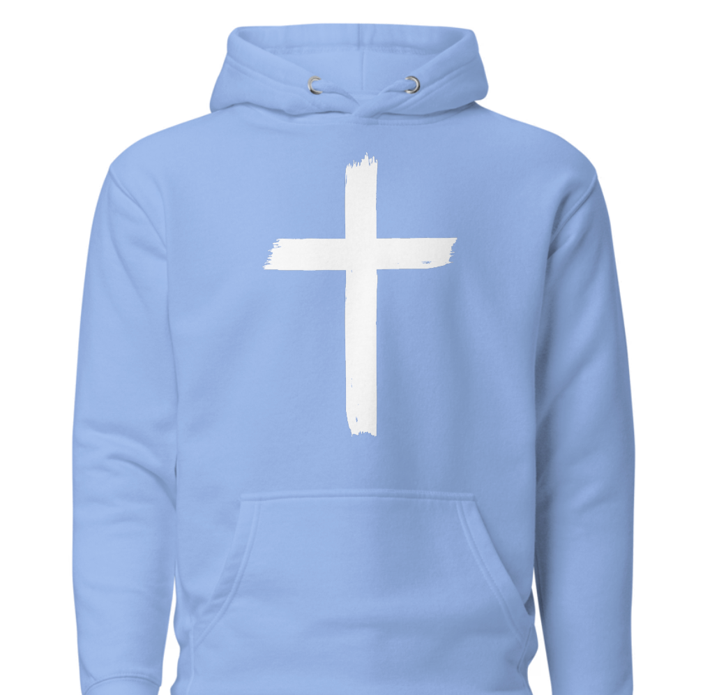 Unisex Hoodie - Front: Cross : Back John 3:16