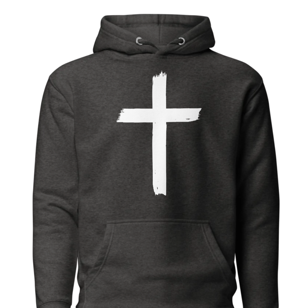 Unisex Hoodie - Front: Cross : Back John 3:16