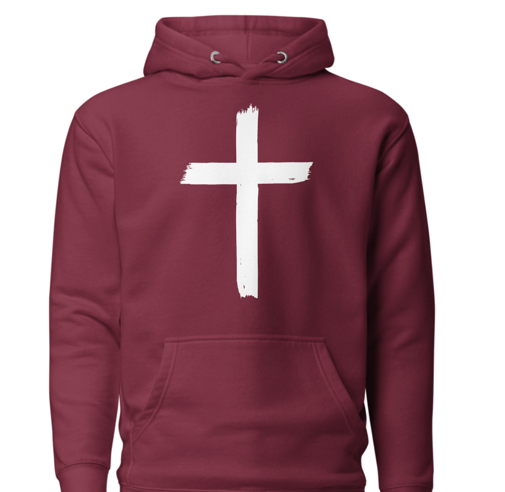 Unisex Hoodie - Front: Cross : Back John 3:16