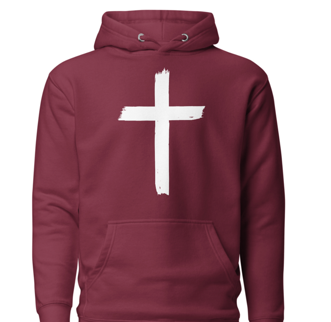 Unisex Hoodie - Front: Cross : Back John 3:16