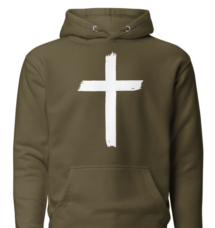Unisex Hoodie - Front: Cross : Back John 3:16