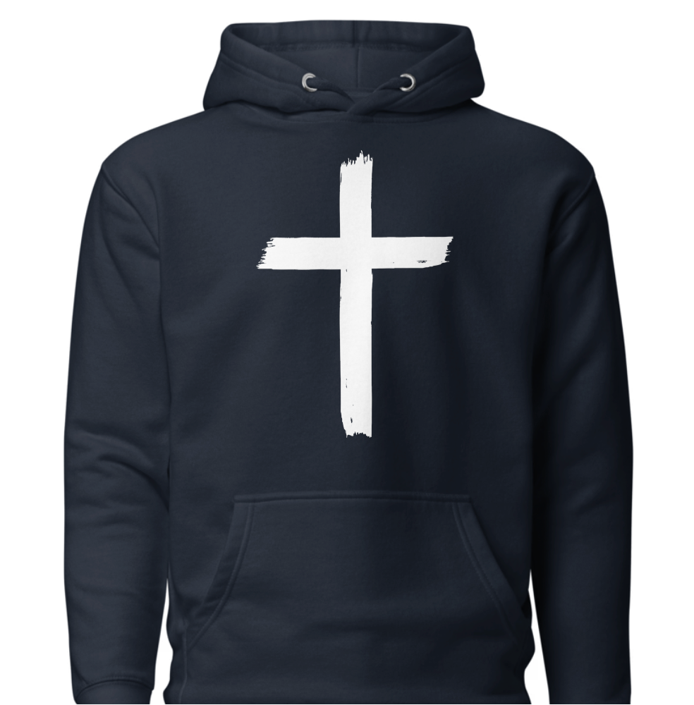 Unisex Hoodie - Front: Cross : Back John 3:16