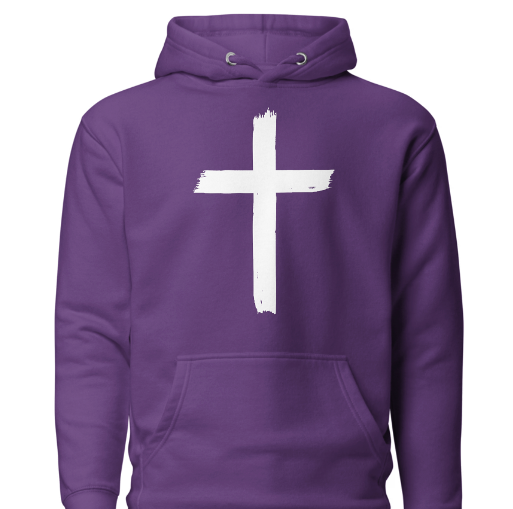 Unisex Hoodie - Front: Cross : Back John 3:16