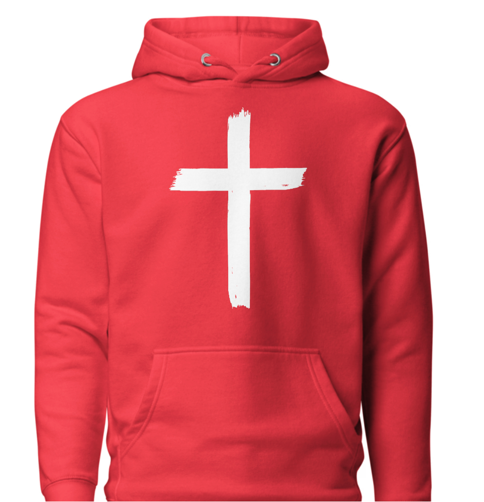 Unisex Hoodie - Front: Cross : Back John 3:16